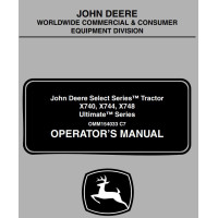 John Deere Tractors X740 X744 X748 Ultimate Operator's Manual