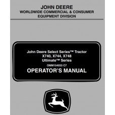 John Deere Tractors X740 X744 X748 Ultimate Operator's Manual