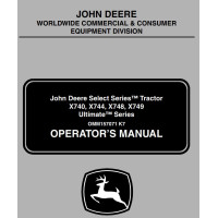 John Deere Tractors X740 X744 X748 X749 Ultimate Operator's Manual