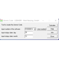 Liebherr Liccon 1 & 2 Day Code Calculator for Service Level 1, 2, 3 