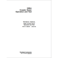 John Deere 1050J Crawler Dozer Diagnostic, Operation and Test Service Manual