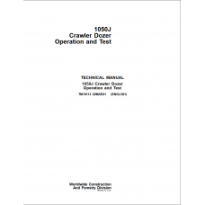 John Deere 1050J Crawler Dozer Diagnostic, Operation and Test Service Manual