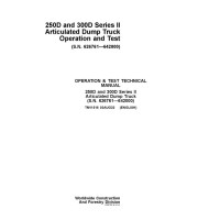 John Deere 250D, 300D Ser.2 Articulated Dump Truck Diagnostic and Test