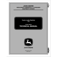 John Deere 110 Tractor Loader Backhoe Technical Manual TM1987