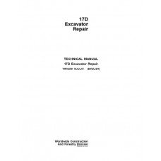 John Deere 17D Excavator Repair & Service Manual TM10259