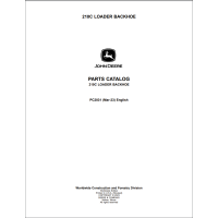 John Deere 210C Tractor Loader Backhoe Parts Catalog PC2031