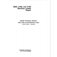John Deere 300D, 310D, and 315D Backhoe Loader Repair Manuals TM1497