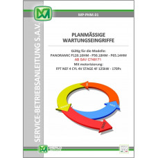 Merlo Panoramic P120.10HM to P65.14HM Scheduled Maintenance Procedures