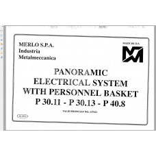 Merlo Panoramic XS Driver Train Manual, Hydraulic, Electrical Diagram