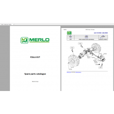 Merlo Telescopic Handler P26.6 EVT Spare Parts Catalogue