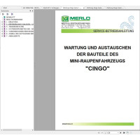Merlo CINGO SERIE 1 Service Manual & Maintenance Manual