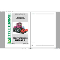 Merlo TREEMME MM250B Operating & Maintenance Manual, Parts Manual