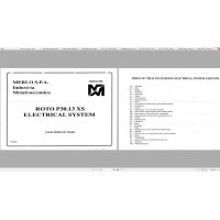 Merlo ROTO XS (R30.13) Parts Manual, Hydraulic & Electrical Diagram
