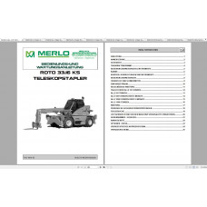 Merlo ROTO K KS (R30.16 - R33-16 - R33.13 - R35.13) Service Manual, Mechanic Manual, Hydraulic & Electrical Diagram