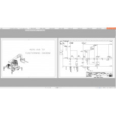 Merlo ROTO EVS (R40.18 - R40.21) AB SAV 714561 Hydraulic & Electrical Diagram