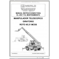 Merlo Telescopic ROTO 45.21 MCSS User & Maintenance Manual