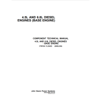 John Deere PowerTech 4.5L & 6.8L Diesel Engines (Base Engine) Component Technical Manual CTM104