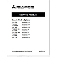 Mitsubishi Forklift FGC20N Service Manual