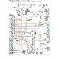 Ford F550 2000 2WD Super Duty V10 6.8L Engine and Transmission Wiring Diagrams
