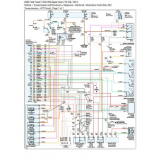 Ford F550 2000 2WD Super Duty V10 6.8L Engine and Transmission Wiring Diagrams