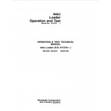 John Deere 444J 4WD Loader Diagnostic, Operation and Test Service Manual