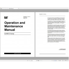 CAT Scoop Operation & Maintenance Manuals