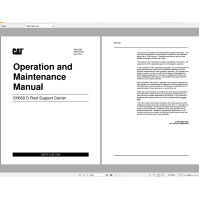 CAT Roof Support Carrier Operation & Maintenance Manuals