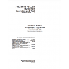 John Deere 703G, 608B Tracked Feller Buncher Diagnostic, Operation and Test Service Manual