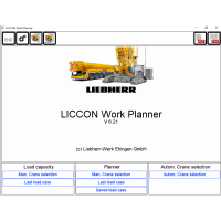 Liebherr LICCON Universal Work Planner V6.21 Mobile Crane LTM-1800 800 Ton