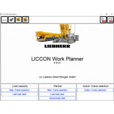 Liebherr LICCON Universal Work Planner V6.21 Mobile Crane LTM-1800 800 Ton