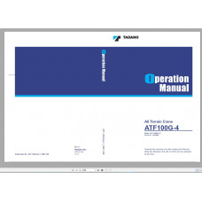 Tadano Mobile Crane Operator, Maintenance Manuals 2021