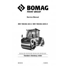 Bomag BW 190 AD-5, BW 202 AD-5, BW 190 ADO-5, BW 202 ADO-5 Service Manual