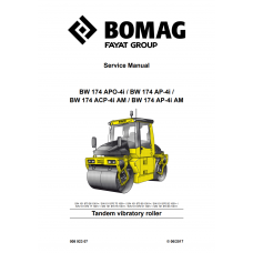 Bomag BW 174 APO-4I, BW 174 AP-4I, BW 174 ACP-4I AM, BW174AP-4I AM Service Manual