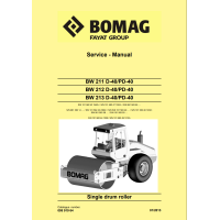 Bomag BW 211 D-40, BW 211 PD-40, BW 212 D-40, BW 212 PD-40, BW 213 D-40, BW 213 PD-40 Service Manual
