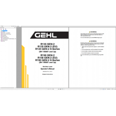 Gehl Heavy Equipment Skid Steer Loader Operators Manual