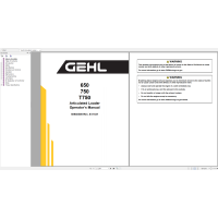 Gehl Heavy Equipment Articulated Loader Operators Manual