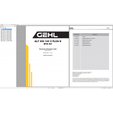 Gehl Heavy Equipment Telehandler Service Manual