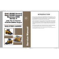 Gehl Heavy Equipment Skid Steer Loader Service Manual