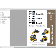 Gehl Heavy Equipment Backhoe Loader, Compact Track Loader Service Manual
