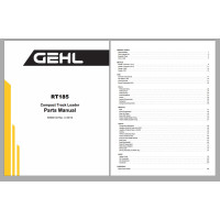 Gehl Heavy Equipment Track Loader Parts Manual