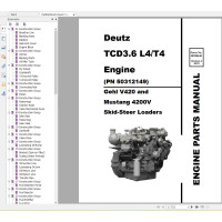 Gehl Heavy Equipment Diesel Engine Parts Manual