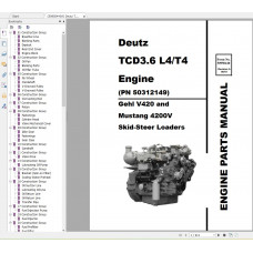 Gehl Heavy Equipment Diesel Engine Parts Manual