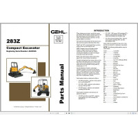 Gehl Machinery Heavy Equipment Operator Manuals, Service Manuals, Hydraulic, Electrical Schematic, Part Catalogs
