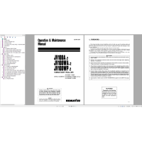 Komatsu Road Machines Operator, Maintenance Manual, Shop Manual