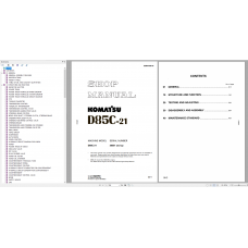 Komatsu Pipe Layers Operator, Maintenance Manual, Shop Manual