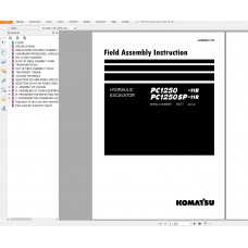 Komatsu Mining Excavator Shop Manual, Operator Maintenance, Circuit Diagram Collection №3