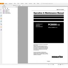 Komatsu Mining Excavator Shop Manuals, Operator, Maintenance Manual Collection №4