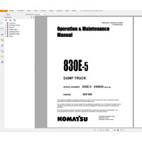 Komatsu Mining Dump Trucks Shop Manuals, Operator, Maintenance Manual Collection №5