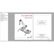 Manitowoc Grove Cranes Maintenance Manuals Collection №2