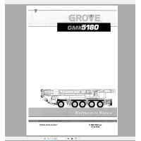 Grove Mobile Crane GMK-RT Operating, Maintenance Manuals